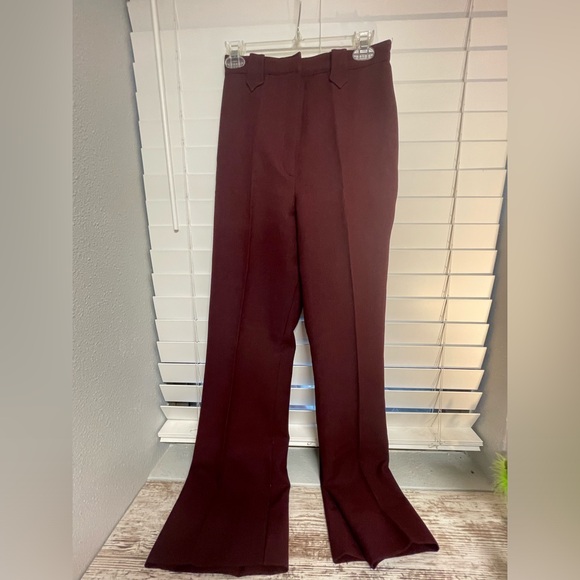 Burgundy “Panhandle Slim” Vintage bootcut pants - Picture 1 of 8